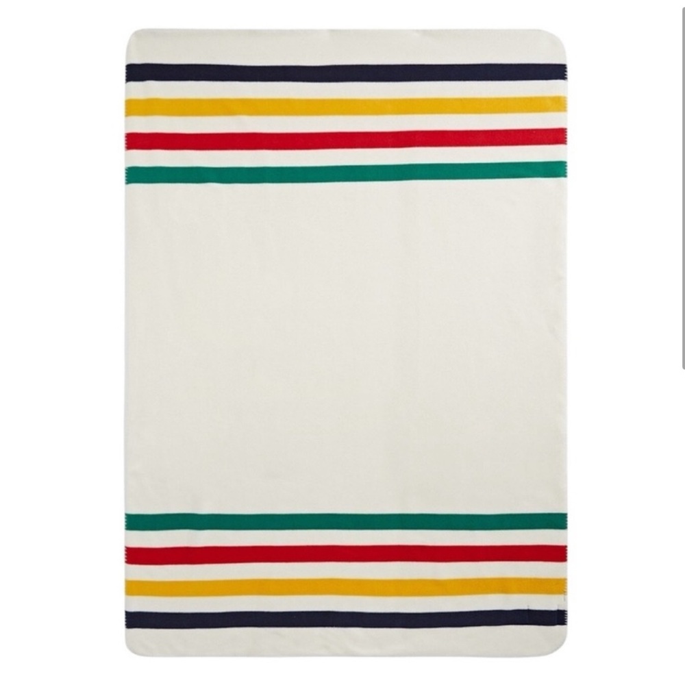 NEW- The Hudson’s Bay stripes blanket throw fleece HBC vintage cottagecore